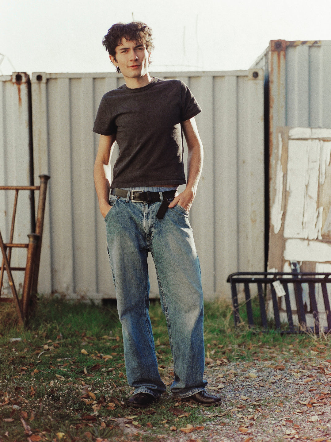 A Black Tee - Wasatch Products Co - Dark Vintage T Shirt - Made in America