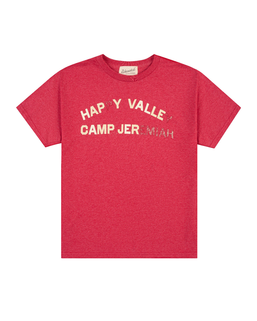 W.P.C. Sentimentals - Wasatch Products -  Happy Valley Camp Jeremiah -  Vintage Style T Shirt - Color Red